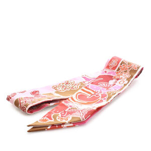 Pre-Loved Hermes Bingata Silk Twilly Scarf